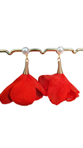 Boucles d'oreilles tulle & spirale – légères et aériennes