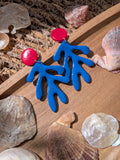 Boucles d'oreilles Corail fun Été – Pâte Polymère