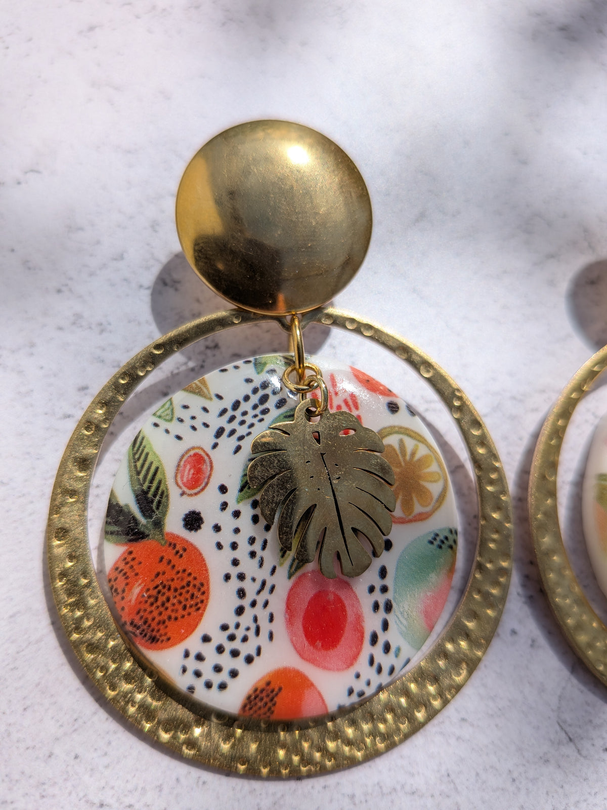 Boucles d'oreilles carnaval tropical