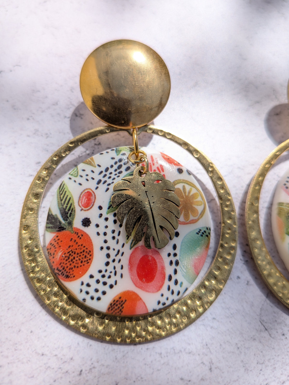 Boucles d'oreilles carnaval tropical
