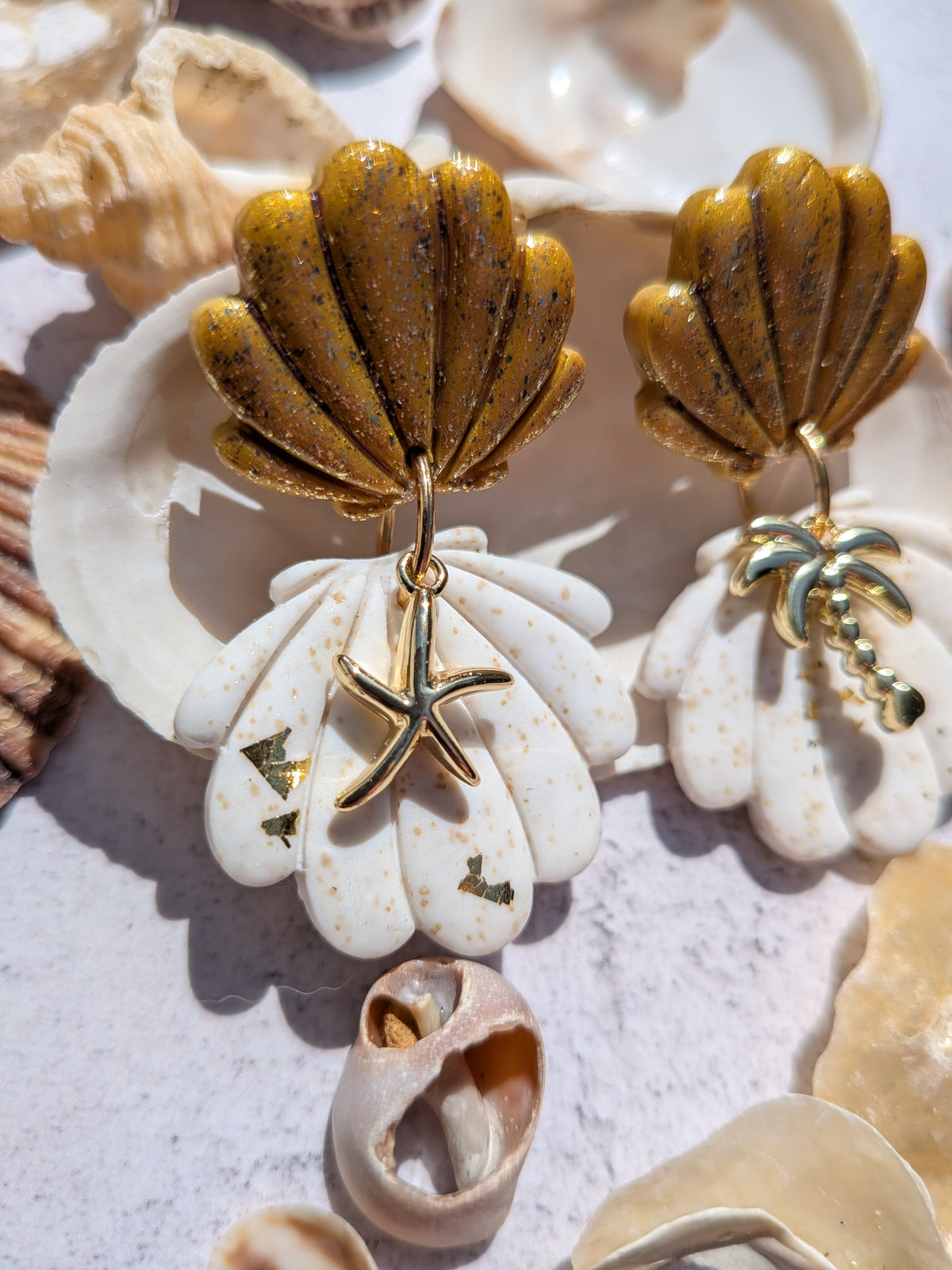 Boucles d'oreilles oceaniques