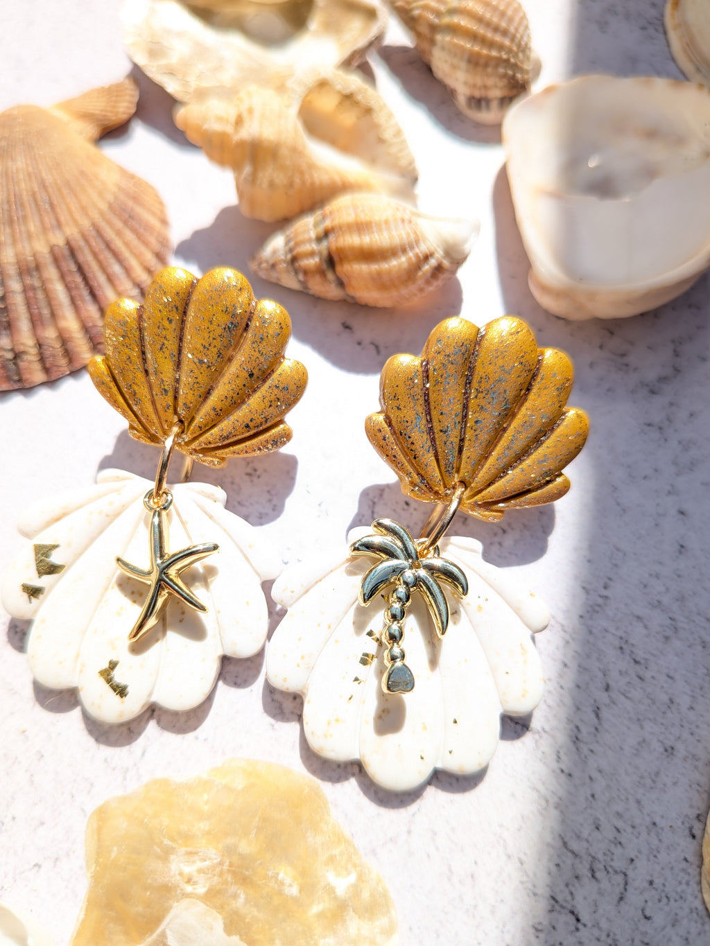 Boucles d'oreilles oceaniques