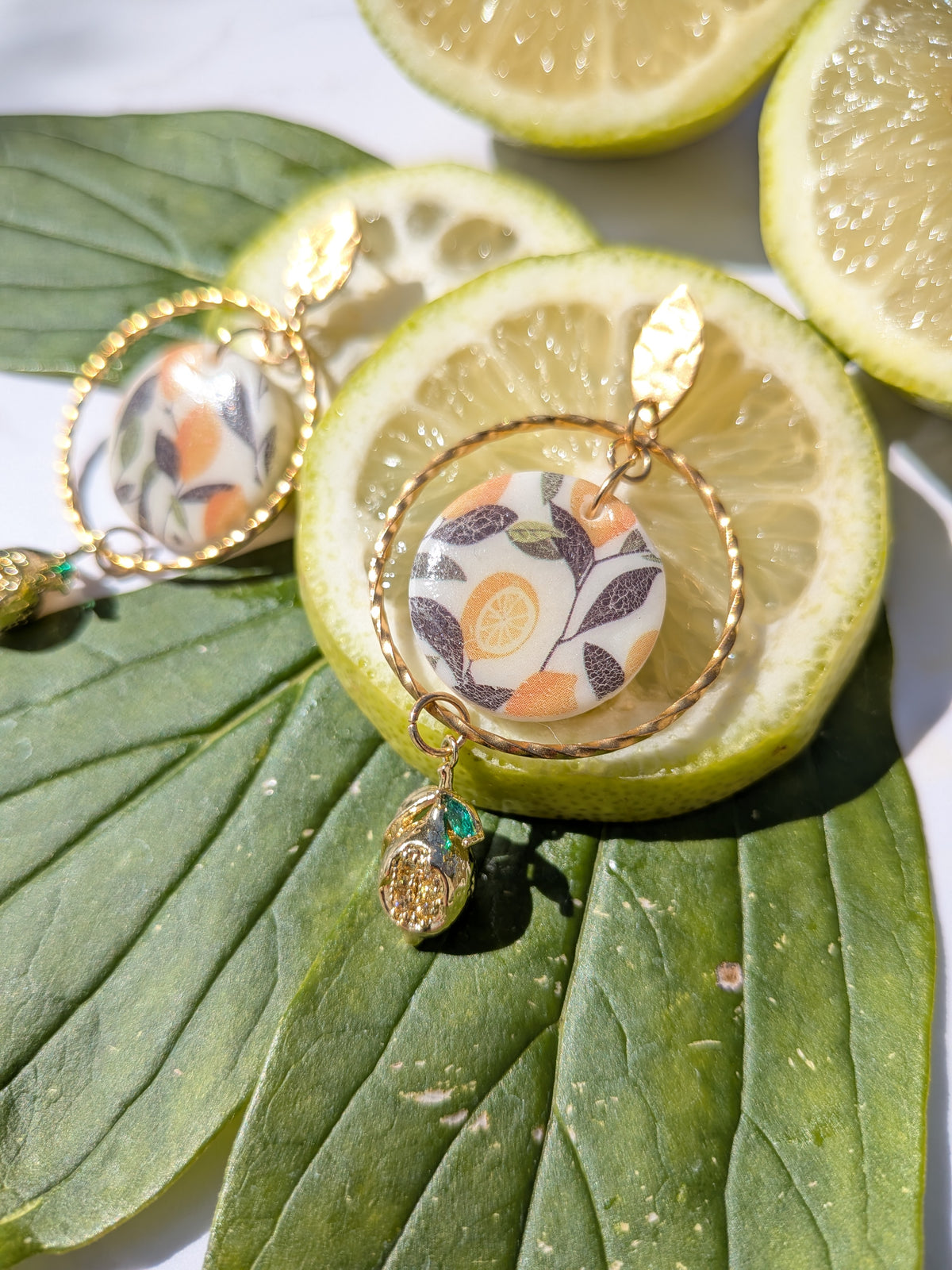Boucles d'oreilles fraîcheur d été