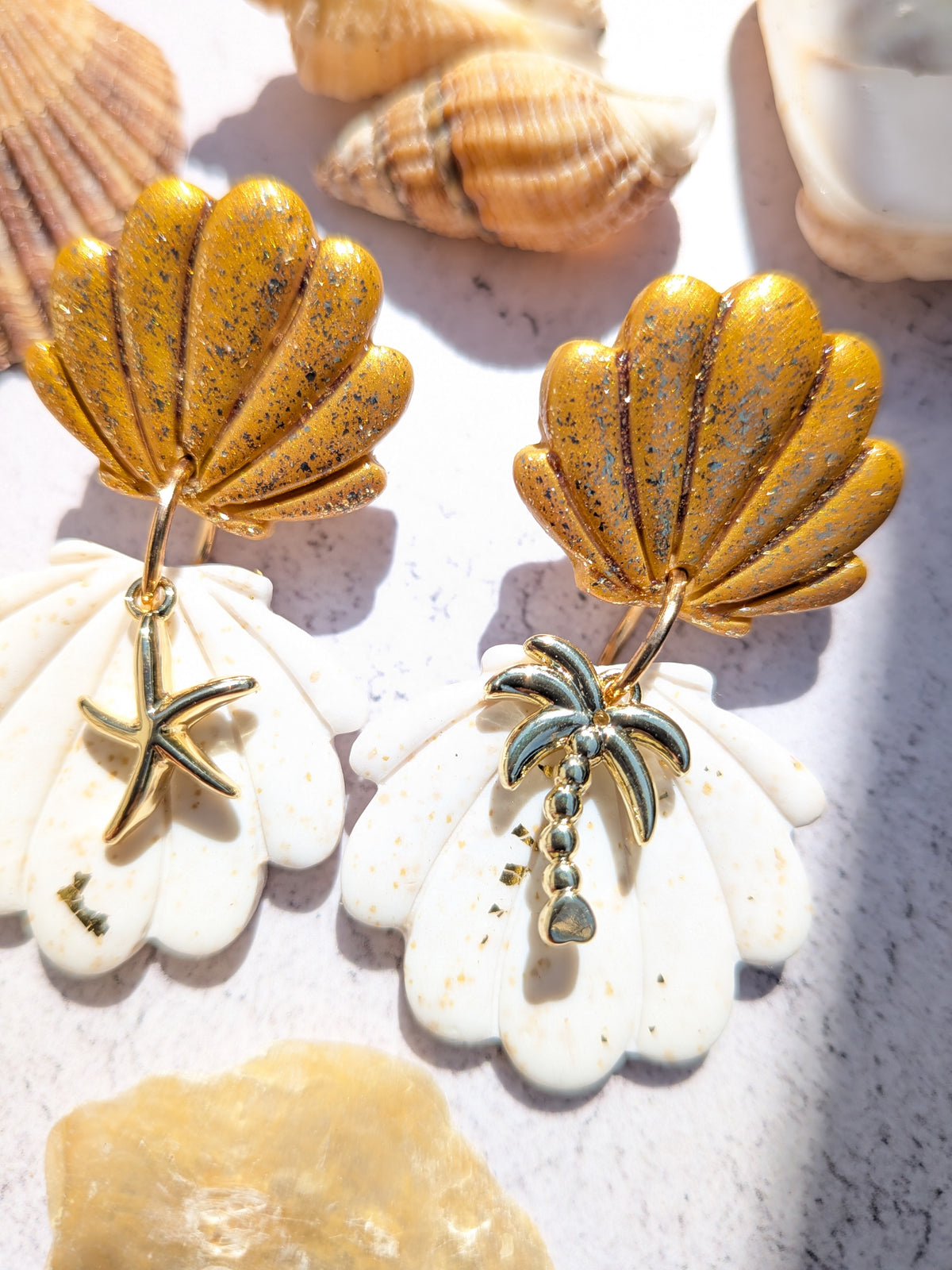Boucles d'oreilles oceaniques