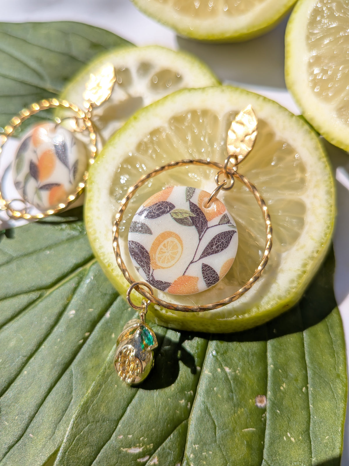 Boucles d'oreilles fraîcheur d été