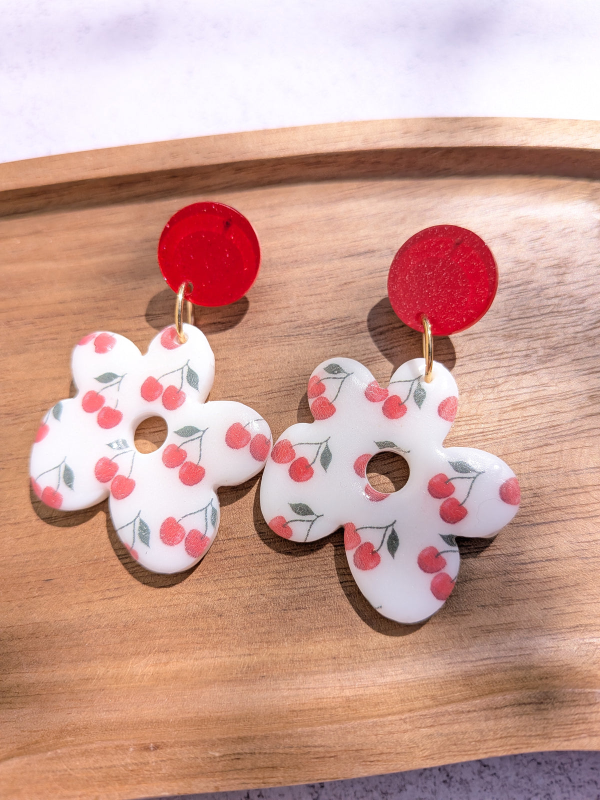 Boucles d'oreilles au temps des cerises
