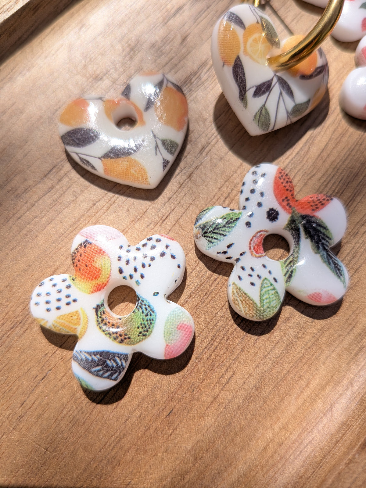 Pampilles en Fimo fruitées